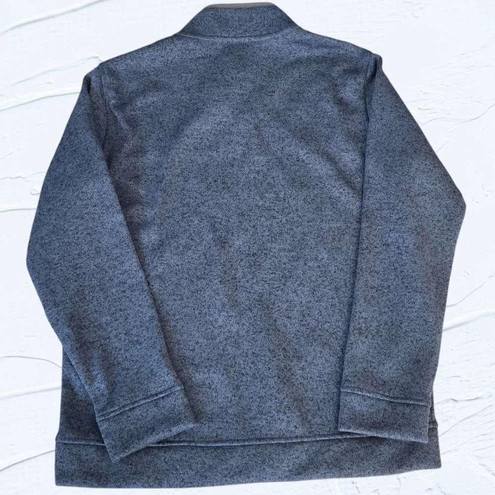 NWT, Eddie Bauer 1/4 Snap Sweater Blue, Size Large - Picture 5 of 5